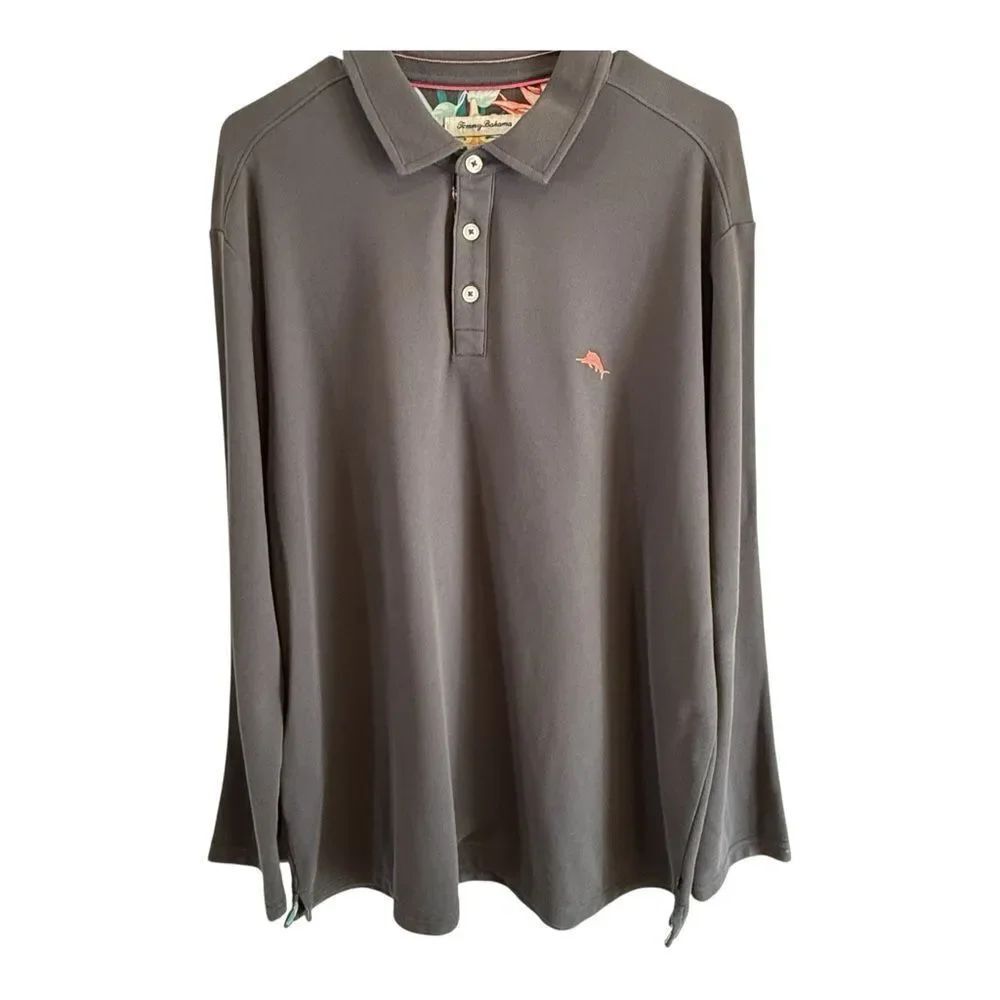 Tommy Bahama Charcoal Polo Shirt
